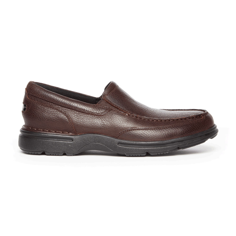 Slip-Ons Rockport Hombre Mexico - Prowalker Eureka Plus Marrom Oscuro - YDERX5308